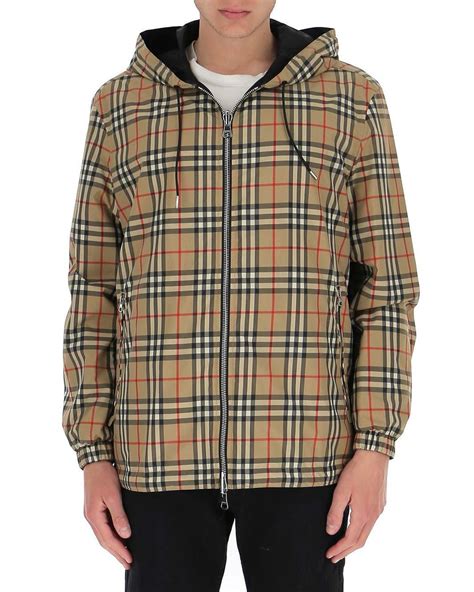 burberry mens blue reversable jacket|burberry reversible check jacket men.